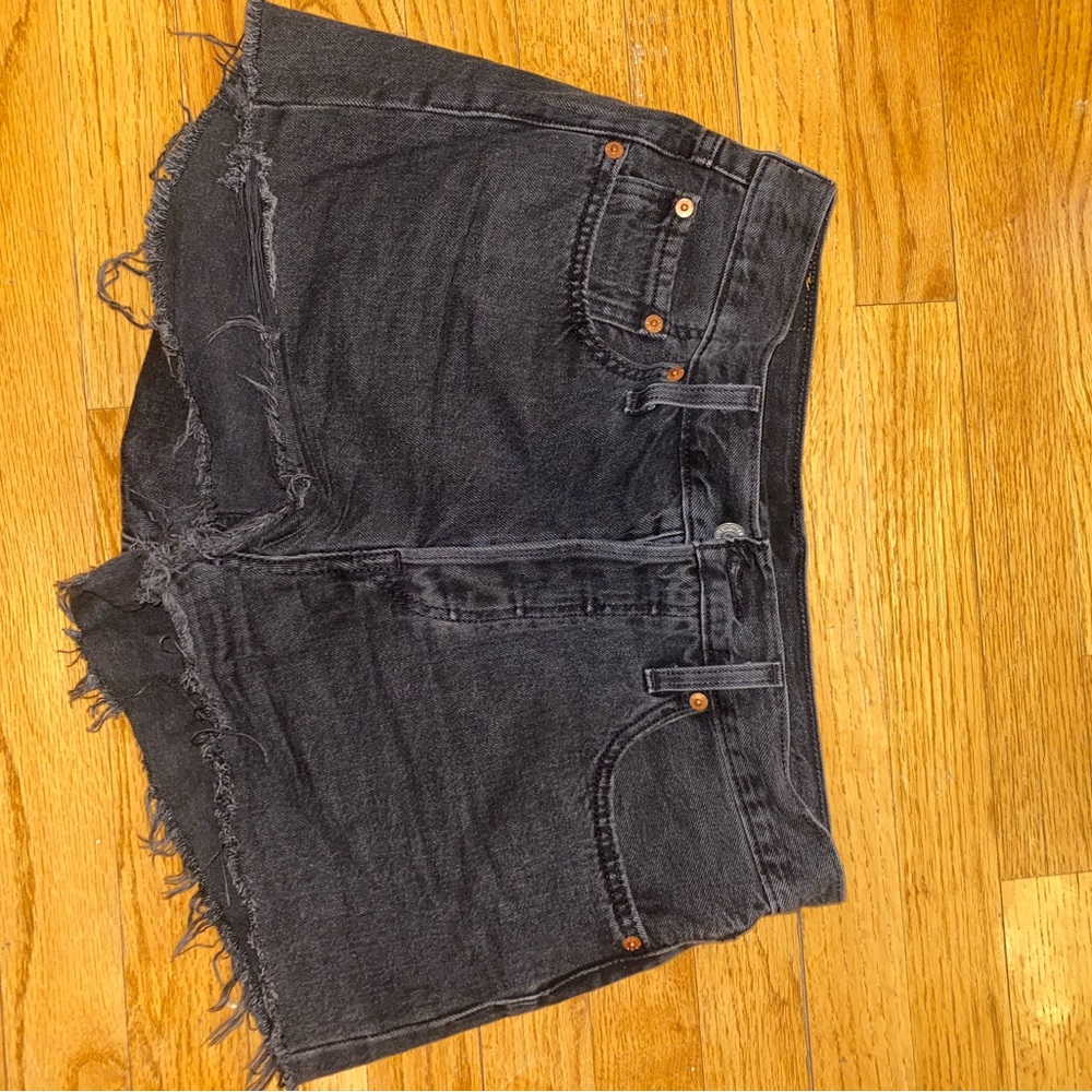 Levi's Charcoal Jean Shorts
